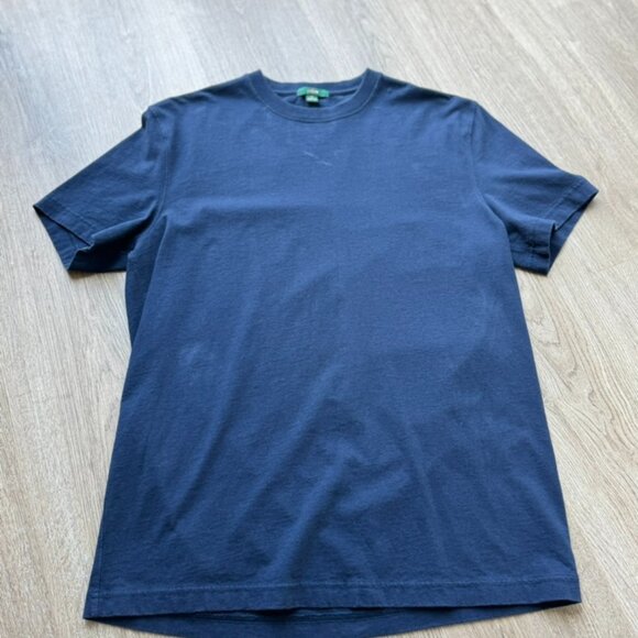 J Crew Navy Premium cotton tee - Picture 1 of 2